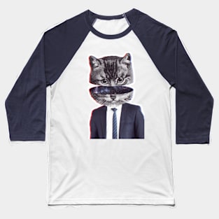 Mr. Cat Baseball T-Shirt